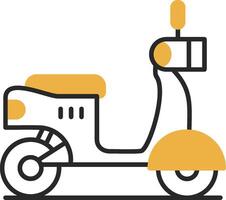 Scooter Skined Filled Icon vector