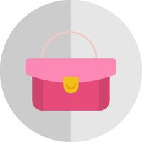 Woman Bag Flat Scale Icon vector