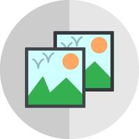 Images Flat Scale Icon vector