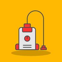 Vacuum Cleaner Filled Shadow Icon vector