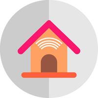 Smart Home Flat Scale Icon vector