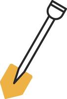 Shovel Skined Filled Icon vector