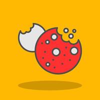 Cookies Filled Shadow Icon vector