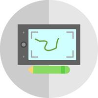 Pen Tablet Flat Scale Icon vector