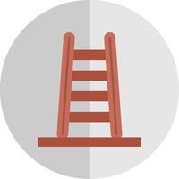 paso escalera plano escala icono vector