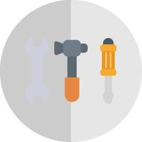 Tools Flat Scale Icon vector