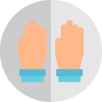 Glove Flat Scale Icon vector