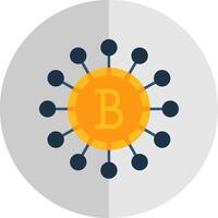 Digital Money Flat Scale Icon vector