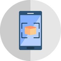 Augmented Reality Flat Scale Icon vector