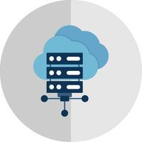 Cloud Computing Flat Scale Icon vector