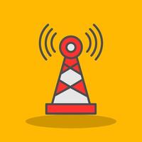 Telecommunications Filled Shadow Icon vector