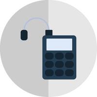 Microphone Flat Scale Icon vector