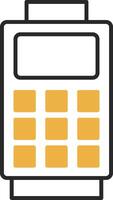 Card Reader Skined Filled Icon vector