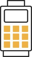 Card Reader Skined Filled Icon vector