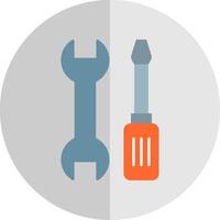 Tools Flat Scale Icon vector