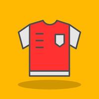Referee Shirt Filled Shadow Icon vector