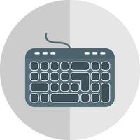 Keyboard Flat Scale Icon vector