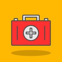 Medical Kit Filled Shadow Icon vector