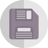 Floppy Disk Flat Scale Icon vector