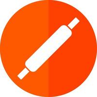 Rolling Pins Glyph Red Circle Icon vector