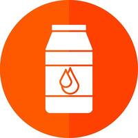 Milk Glyph Red Circle Icon vector