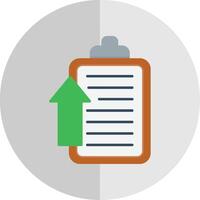 Upload Flat Scale Icon vector