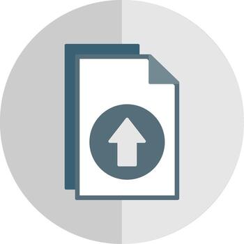 Upload Flat Scale Icon vector