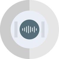 Recording Flat Scale Icon vector