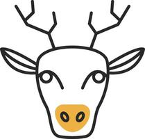 Deer Skined Filled Icon vector