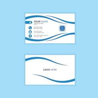 Modern professional minimalist business card or visiting card design template vector