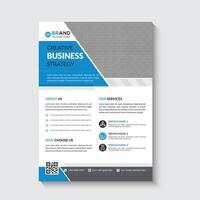 Corporate and business flyer template design vector