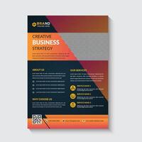 Corporate and business flyer template design vector