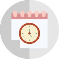 Calendar Flat Scale Icon vector