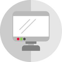 Monitor Flat Scale Icon vector