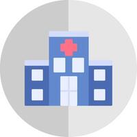 Hospital Flat Scale Icon vector