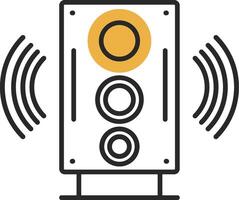 Hifi Skined Filled Icon vector