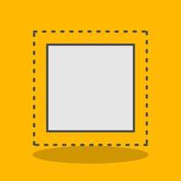 Marquee Filled Shadow Icon vector