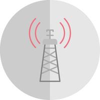 Signal Tower Flat Scale Icon vector