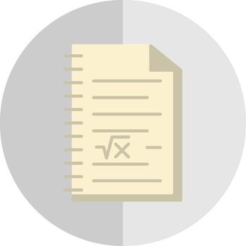 Math Flat Scale Icon vector