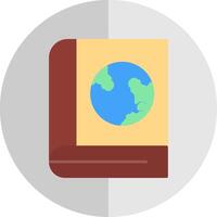 Encyclopedia Flat Scale Icon vector