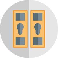 Locker Flat Scale Icon vector