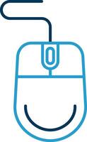 Mouse Line Blue Two Color Icon vector