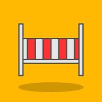 Baby Crib Filled Shadow Icon vector