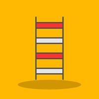 Ladder Filled Shadow Icon vector