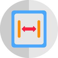 Size Flat Scale Icon vector