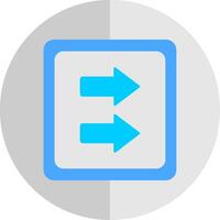 Fast Forward Flat Scale Icon vector