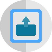 Out Flat Scale Icon vector