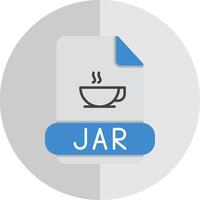 Jar Flat Scale Icon vector