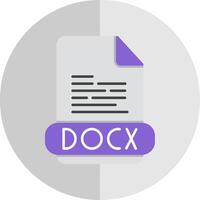 docx plano escala icono vector