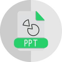 Ppt Flat Scale Icon vector